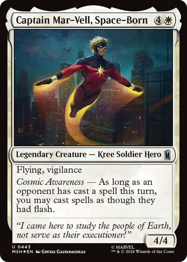 Captain Mar-Vell, né dans l'espace — Marvel Super Heroes — Magic: The Gathering