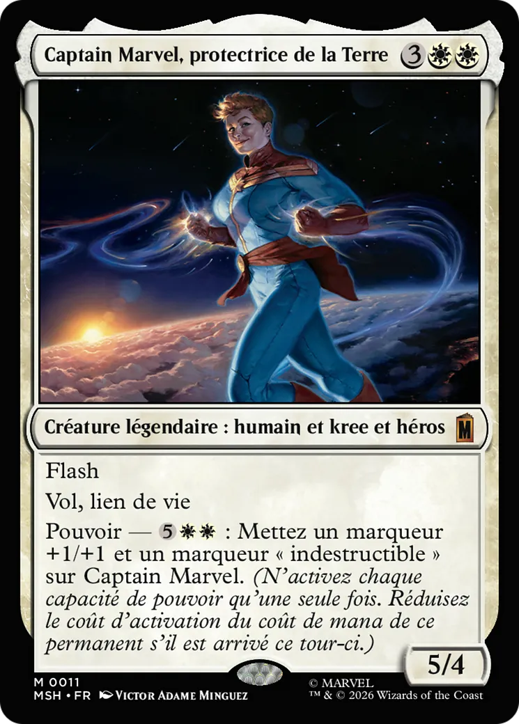 Captain Marvel, protectrice de la Terre — Marvel Super Heroes — Magic: The Gathering