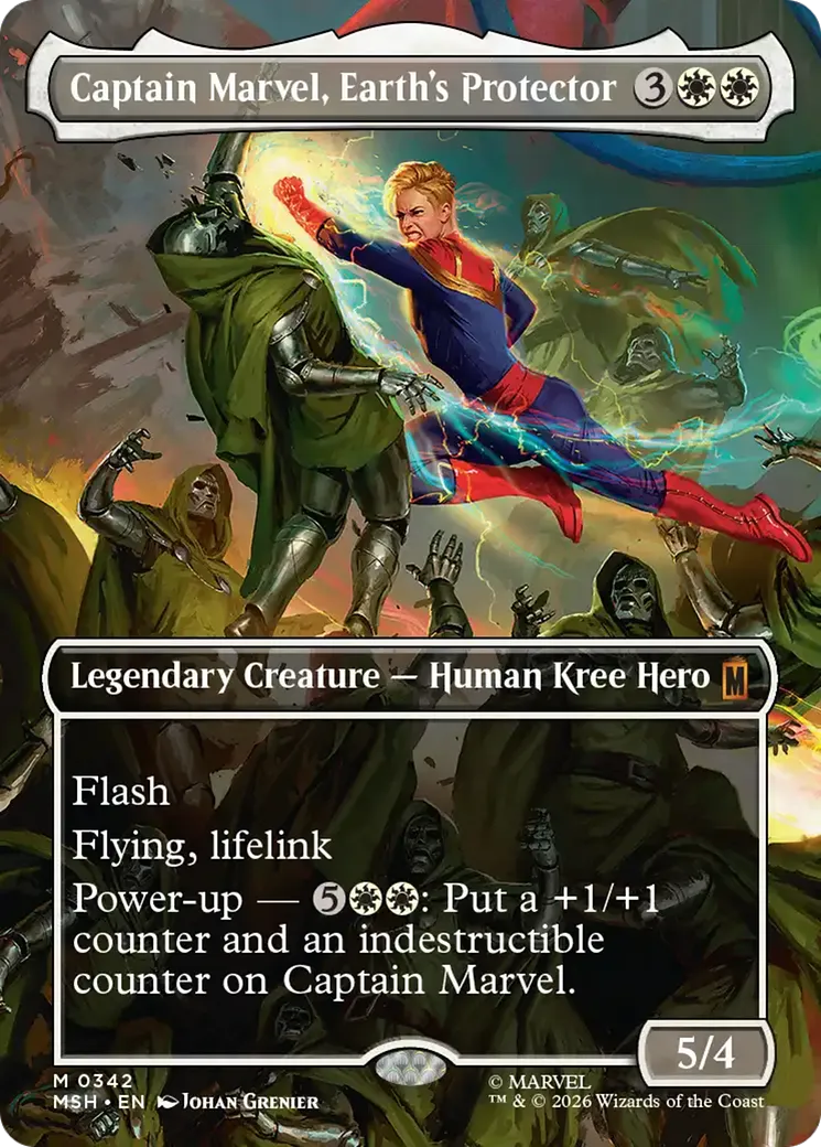 Captain Marvel, Earth's Protector from Marvel Super Heroes - Magic: The Gathering