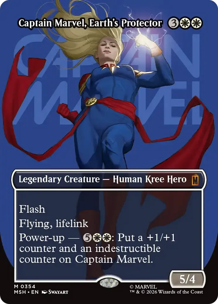 Captain Marvel, Earth's Protector — Marvel Super Heroes — Magic: The Gathering