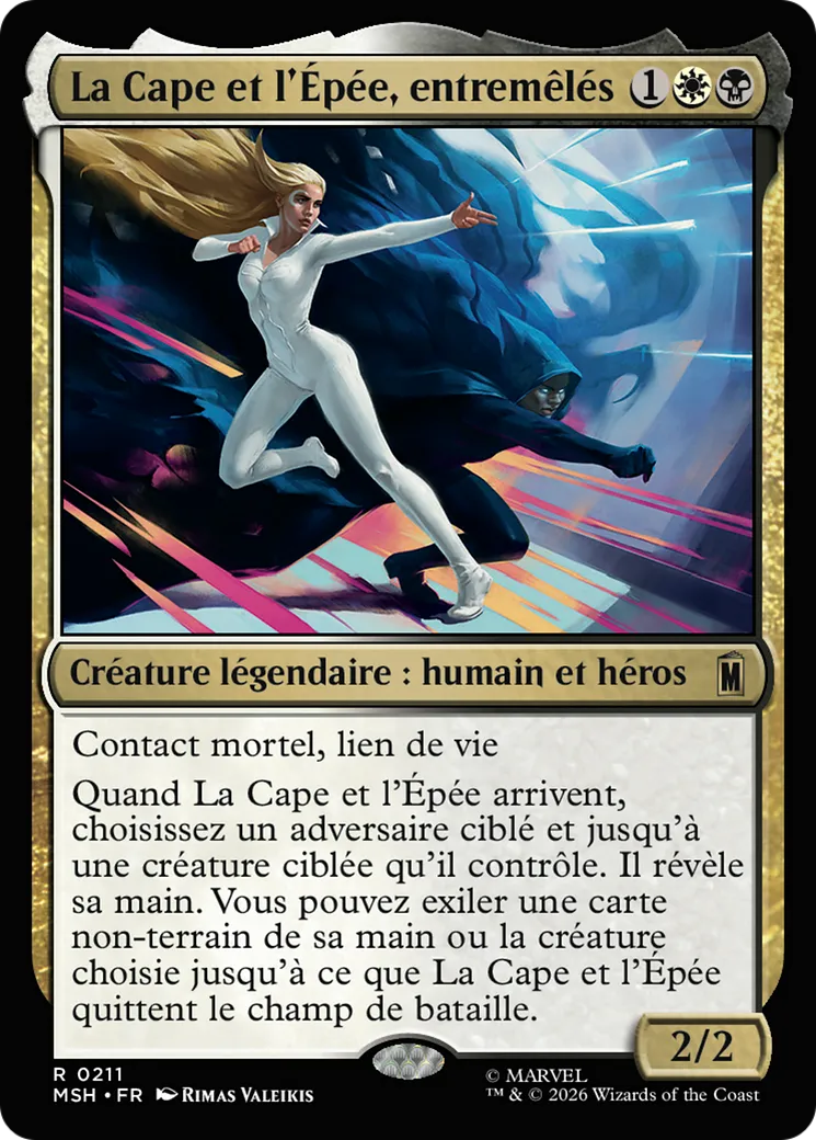 La Cape et l'Épée, entremêlés — Marvel Super Heroes — Magic: The Gathering