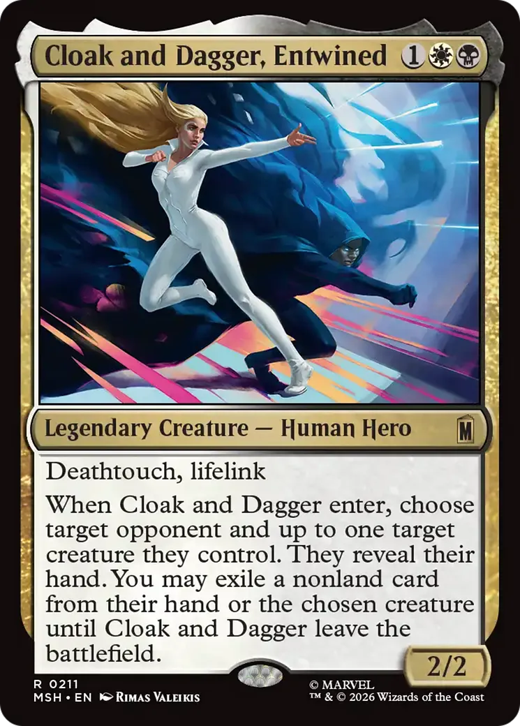 Cloak and Dagger, Entwined — Marvel Super Heroes — Magic: The Gathering