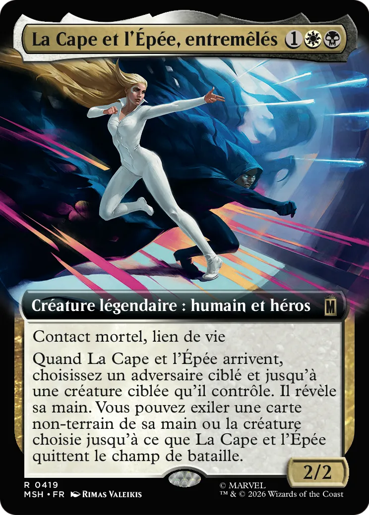 La Cape et l'Épée, entremêlés — Marvel Super Heroes — Magic: The Gathering