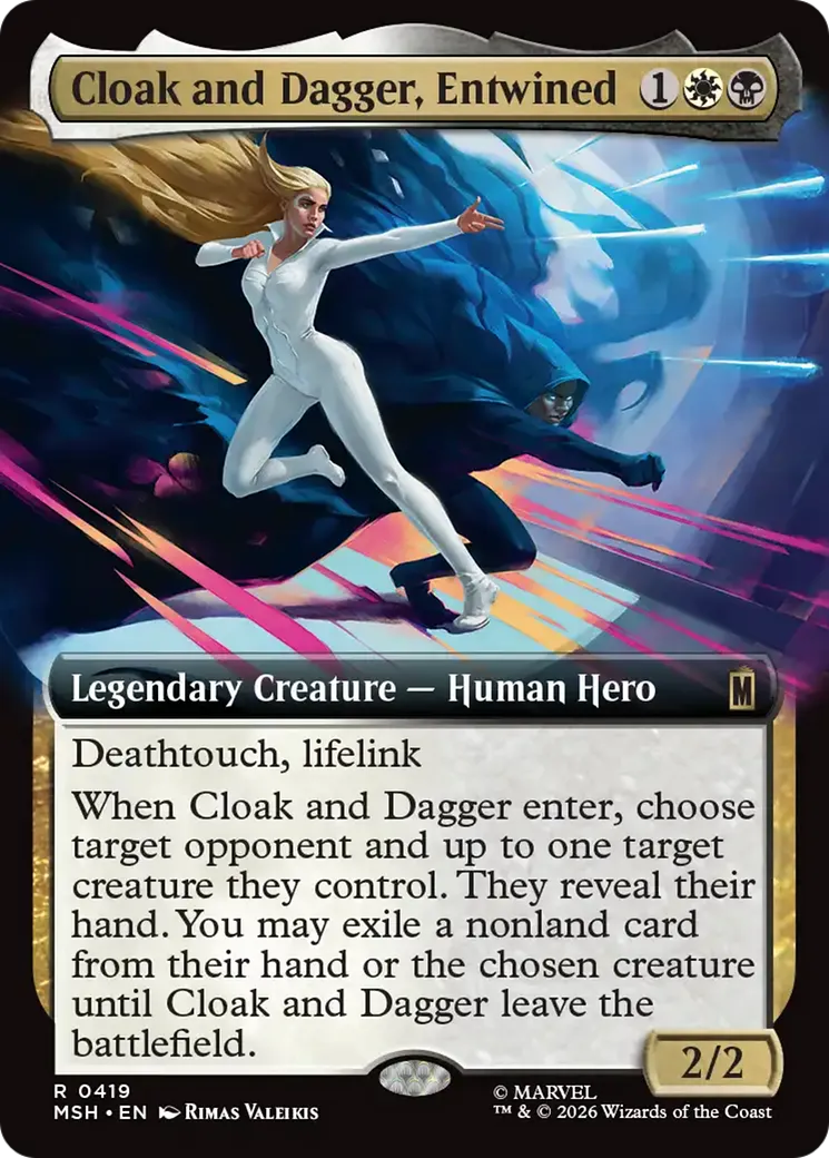 Cloak and Dagger, Entwined — Marvel Super Heroes — Magic: The Gathering