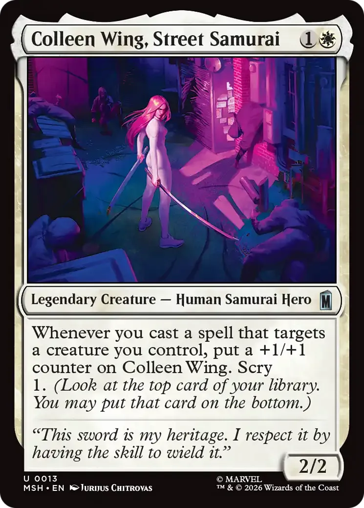 Colleen Wing, samouraï des rues — Marvel Super Heroes — Magic: The Gathering