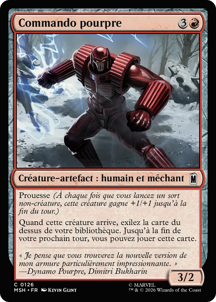 Commando pourpre — Marvel Super Heroes — Magic: The Gathering