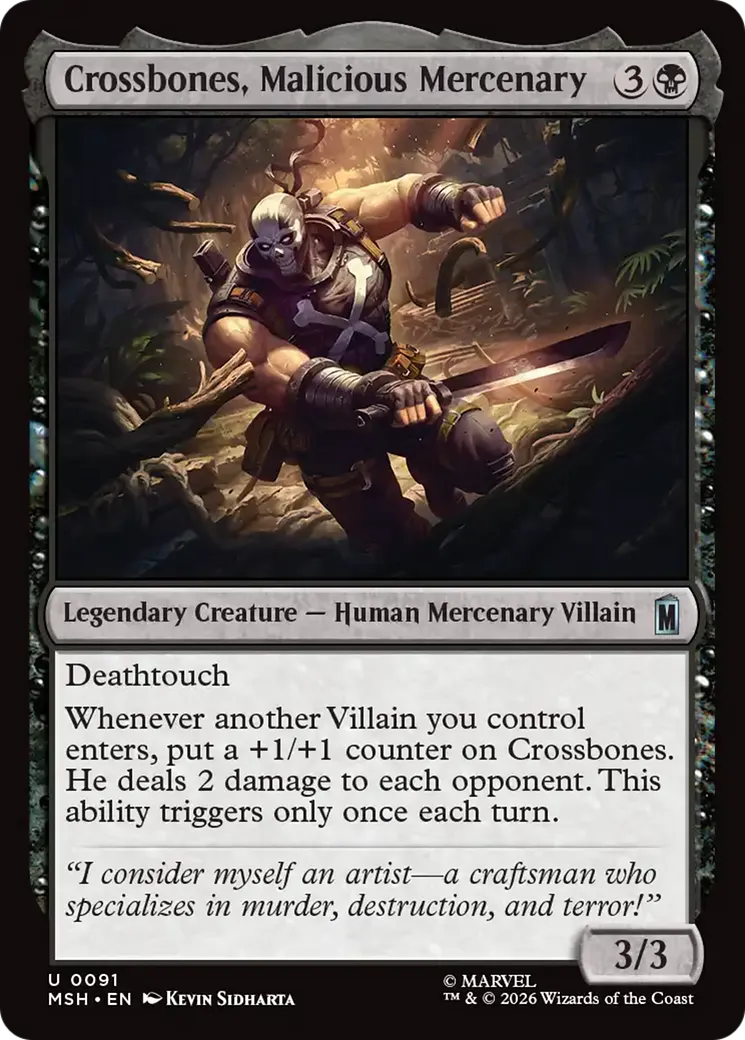 Crossbones, mercenaire malveillant — Marvel Super Heroes — Magic: The Gathering