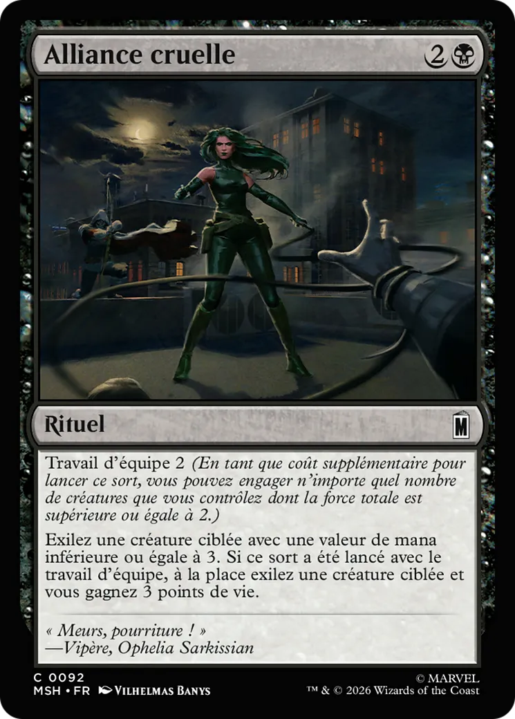 Alliance cruelle — Marvel Super Heroes — Magic: The Gathering