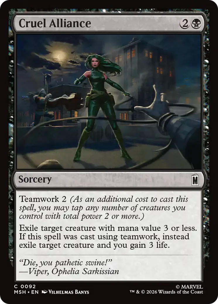Alliance cruelle — Marvel Super Heroes — Magic: The Gathering