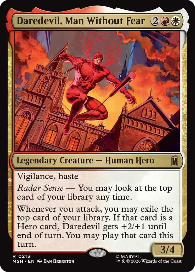 Daredevil, Man Without Fear — Marvel Super Heroes — Magic: The Gathering