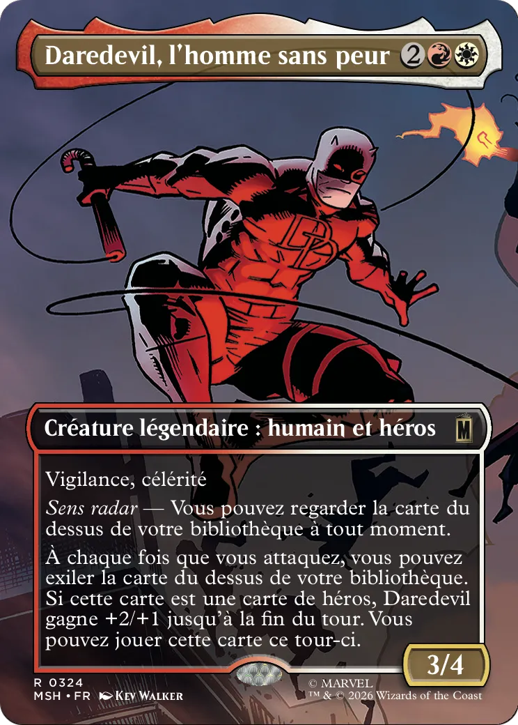 Daredevil, l'homme sans peur — Marvel Super Heroes — Magic: The Gathering