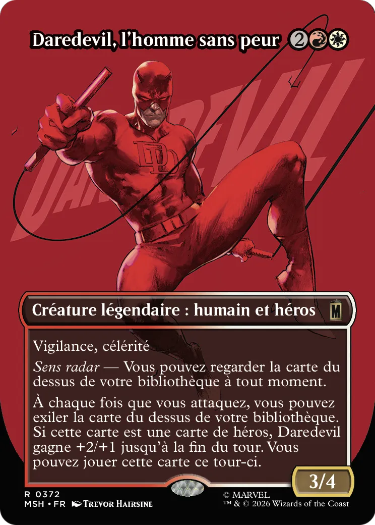 Daredevil, l'homme sans peur — Marvel Super Heroes — Magic: The Gathering