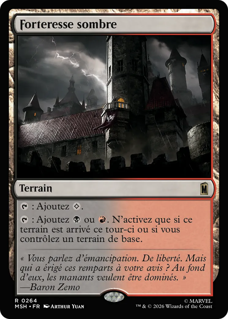 Forteresse sombre — Marvel Super Heroes — Magic: The Gathering