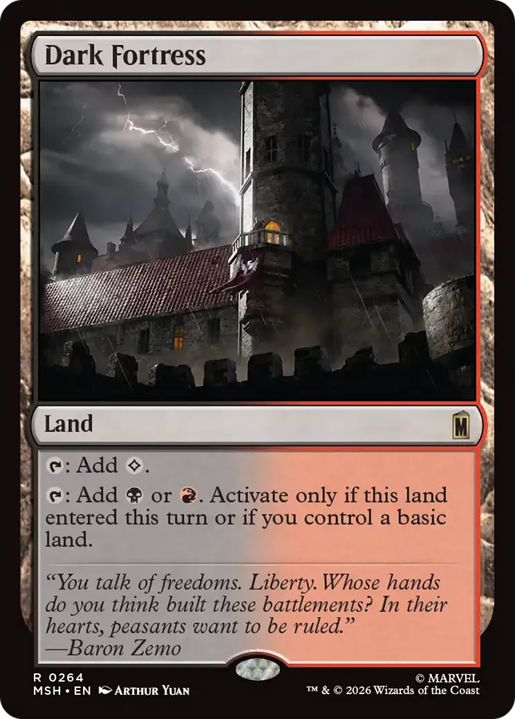 Dark Fortress — Marvel Super Heroes — Magic: The Gathering