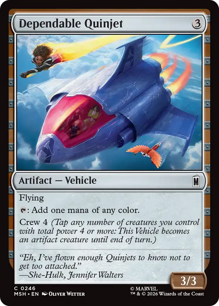 Quinjet fiable — Marvel Super Heroes — Magic: The Gathering