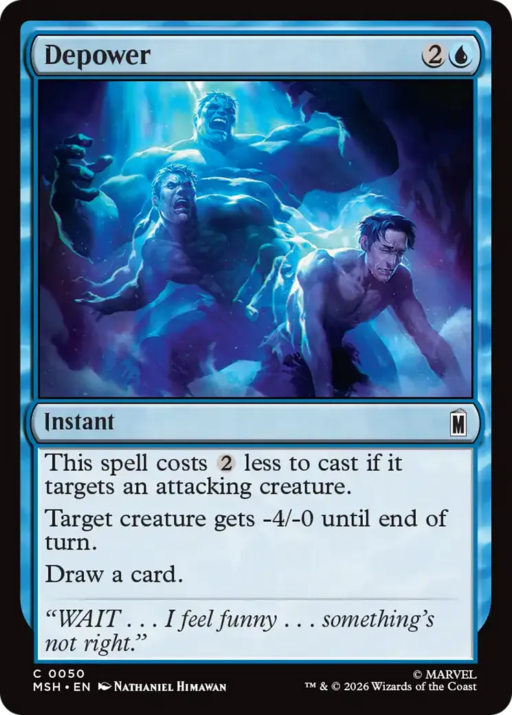 Depower — Marvel Super Heroes — Magic: The Gathering