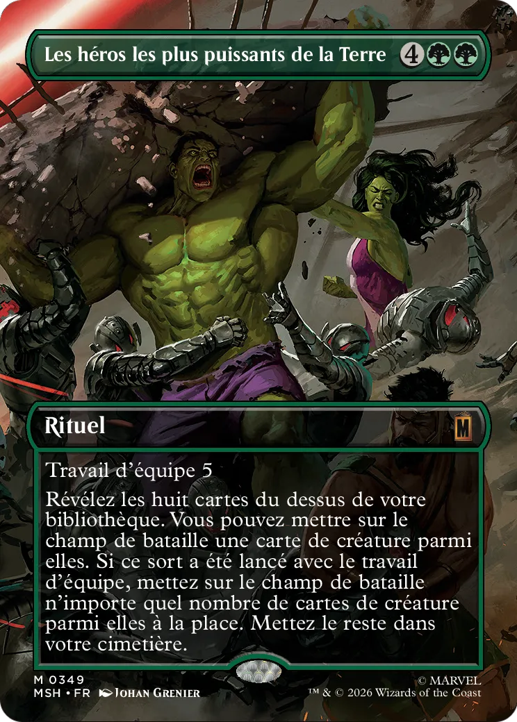Les héros les plus puissants de la Terre — Marvel Super Heroes — Magic: The Gathering