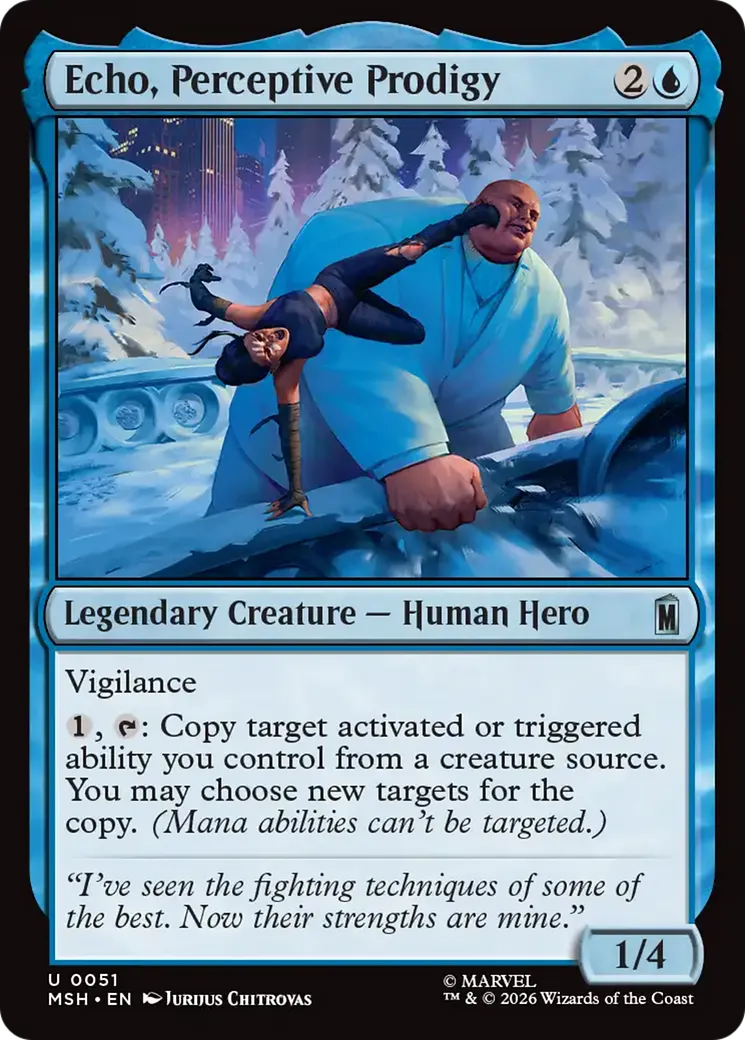 Echo, Perceptive Prodigy — Marvel Super Heroes — Magic: The Gathering
