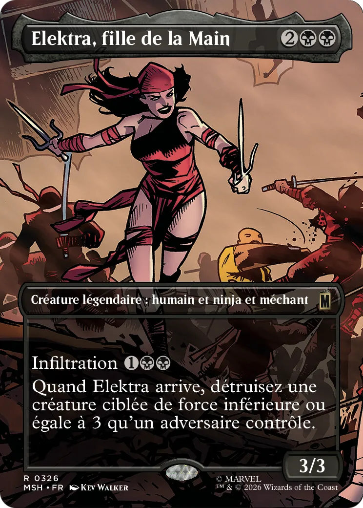 Elektra, fille de la Main — Marvel Super Heroes — Magic: The Gathering