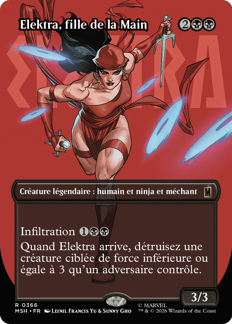 Elektra, fille de la Main — Marvel Super Heroes — Magic: The Gathering