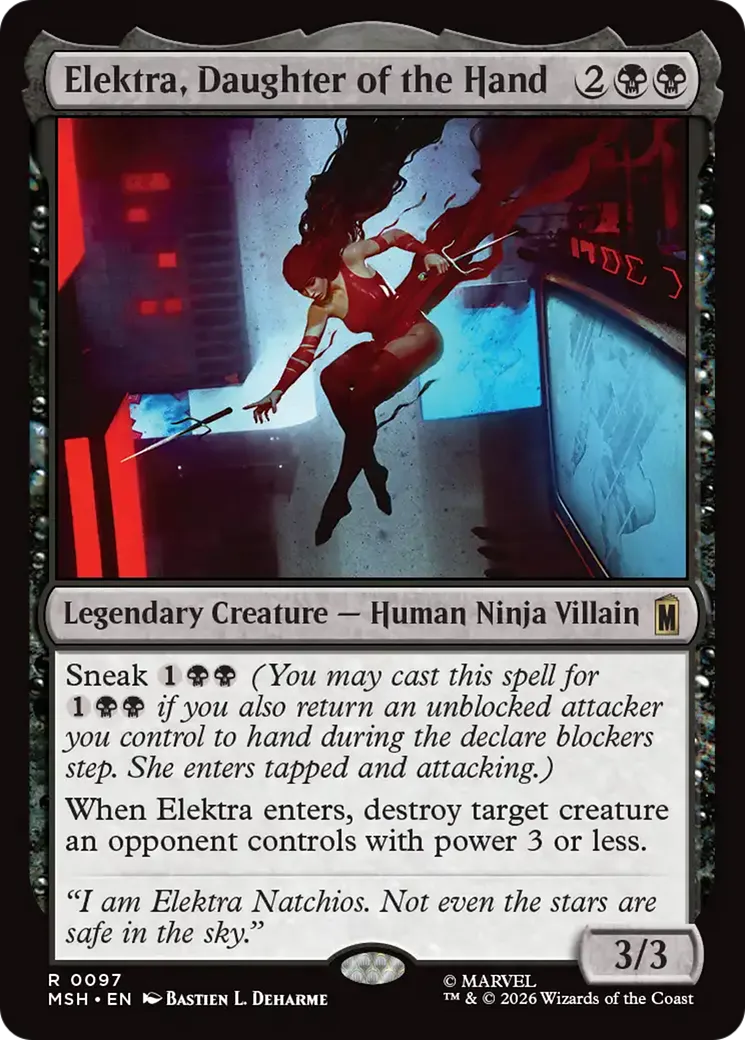 Elektra, Daughter of the Hand — Marvel Super Heroes — Magic: The Gathering