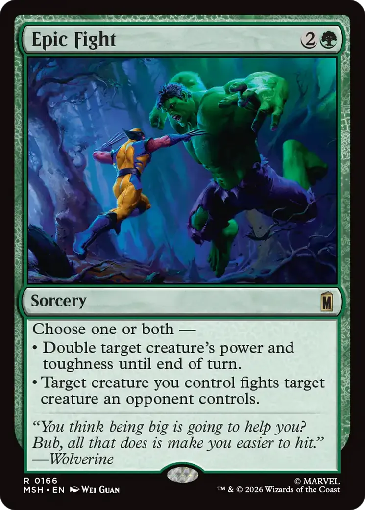 Epic Fight — Marvel Super Heroes — Magic: The Gathering