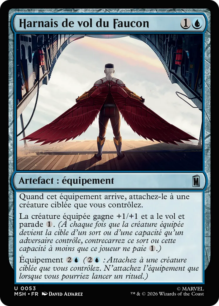 Harnais de vol du Faucon — Marvel Super Heroes — Magic: The Gathering