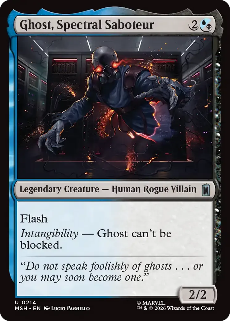 Fantôme, saboteur spectral — Marvel Super Heroes — Magic: The Gathering