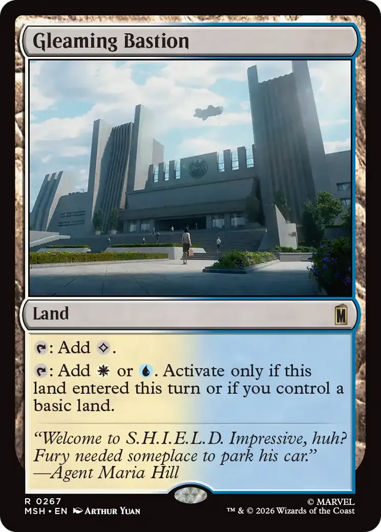Gleaming Bastion — Marvel Super Heroes — Magic: The Gathering
