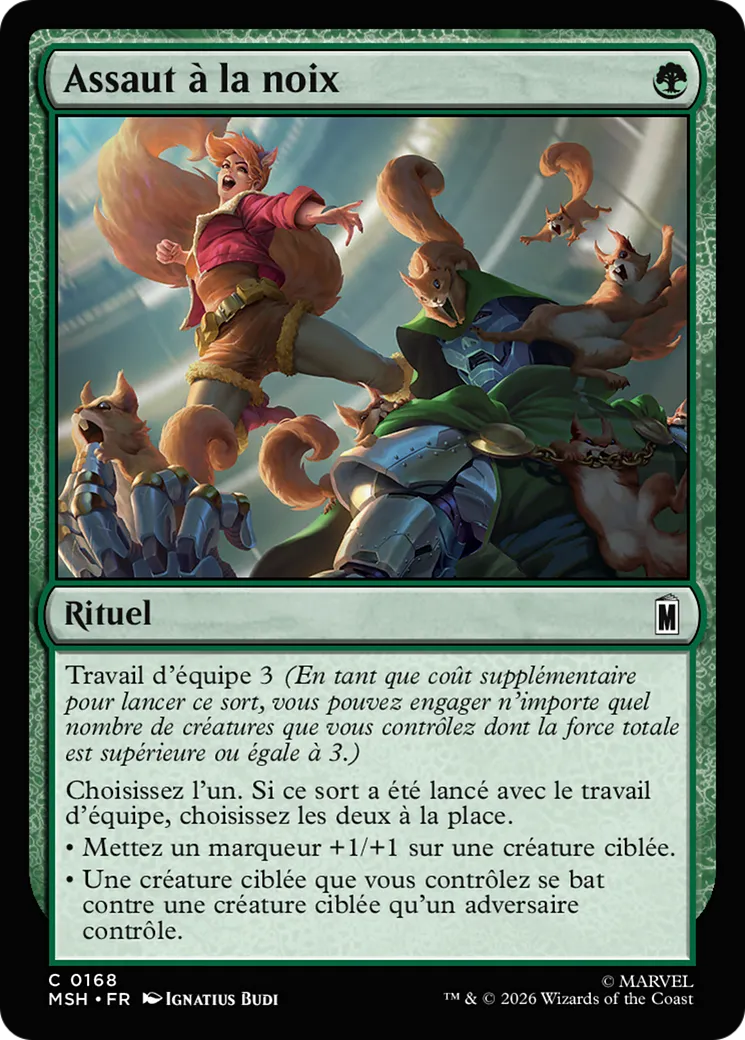 Assaut à la noix — Marvel Super Heroes — Magic: The Gathering
