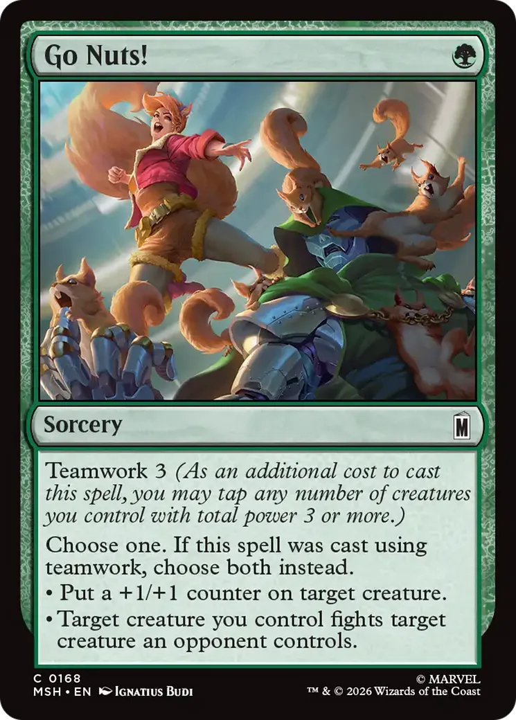 Assaut à la noix — Marvel Super Heroes — Magic: The Gathering