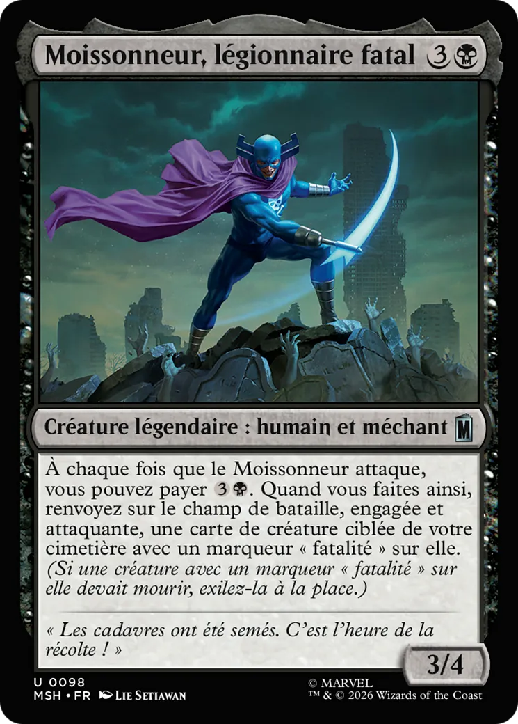 Moissonneur, légionnaire fatal — Marvel Super Heroes — Magic: The Gathering