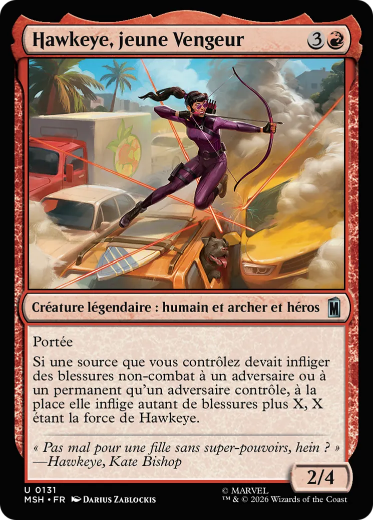 Hawkeye, jeune Vengeur — Marvel Super Heroes — Magic: The Gathering
