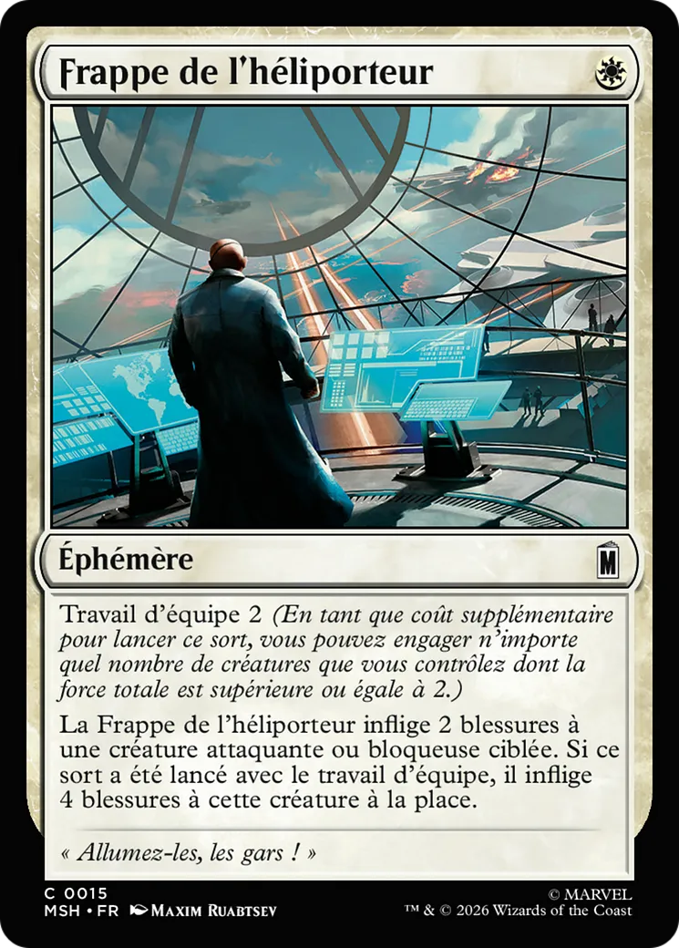Frappe de l'héliporteur — Marvel Super Heroes — Magic: The Gathering