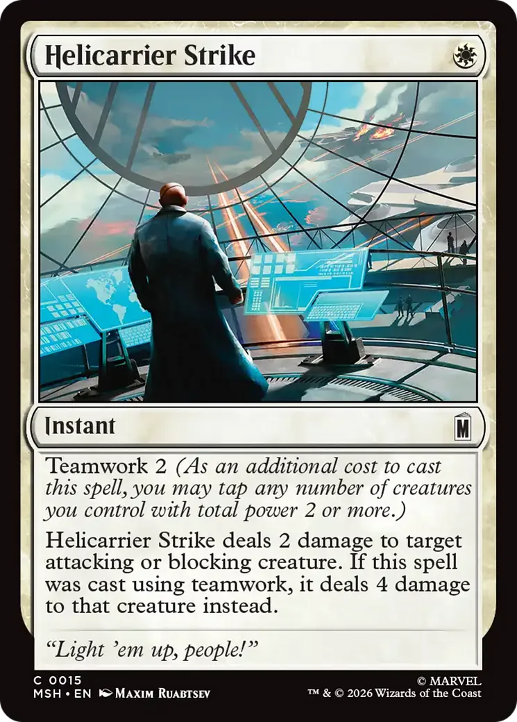 Helicarrier Strike — Marvel Super Heroes — Magic: The Gathering