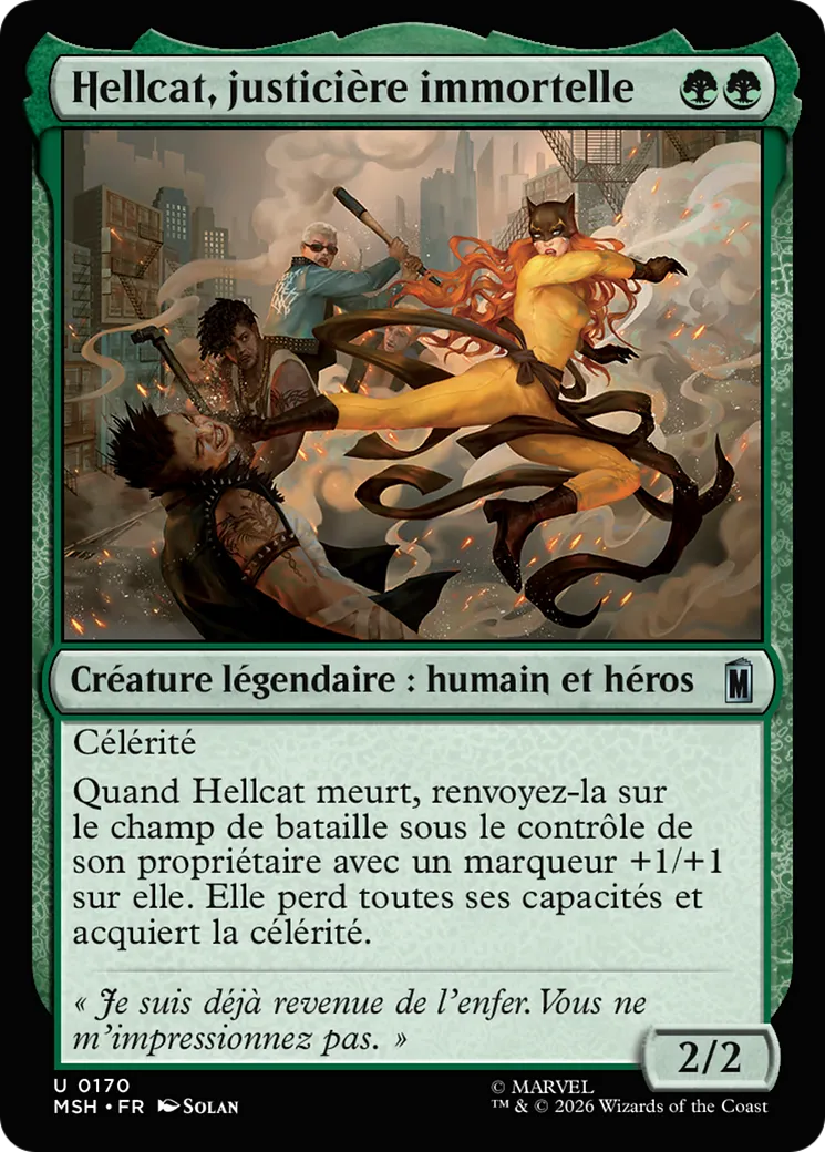 Hellcat, justicière immortelle — Marvel Super Heroes — Magic: The Gathering