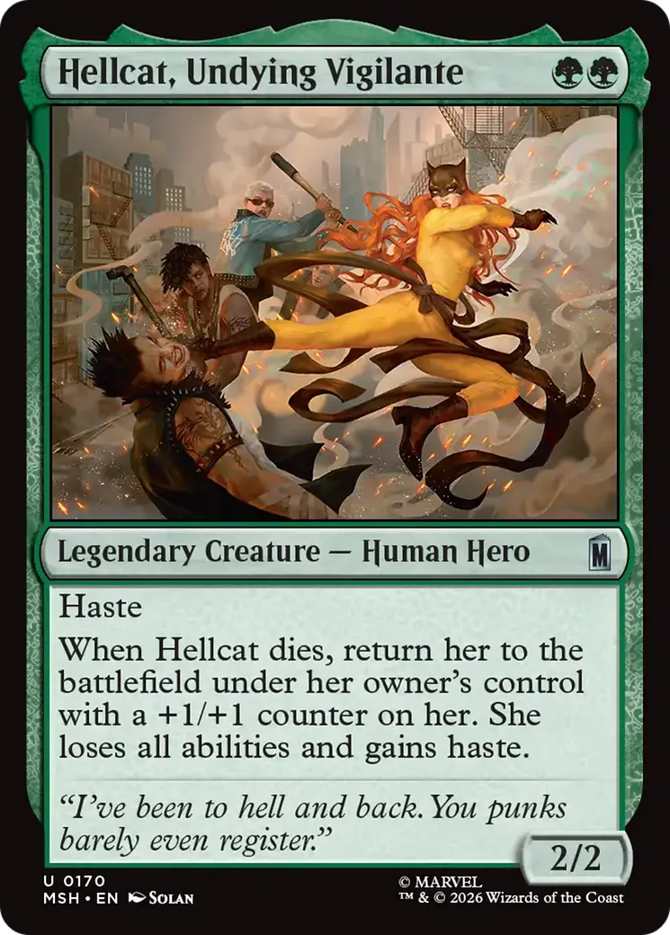 Hellcat, justicière immortelle — Marvel Super Heroes — Magic: The Gathering