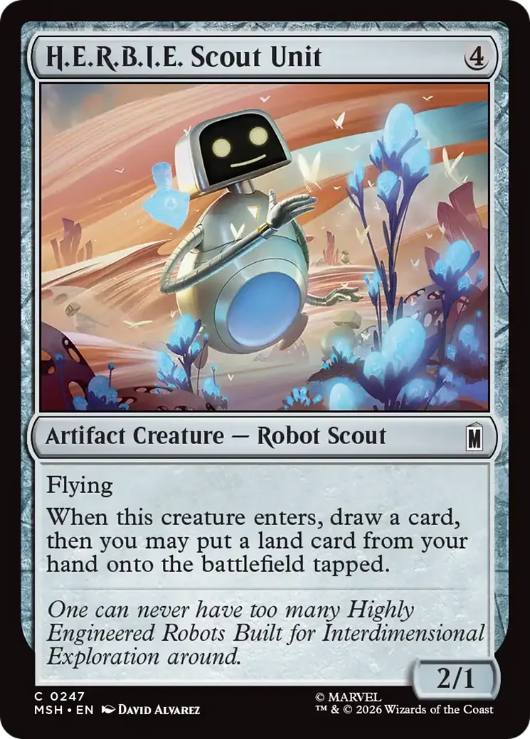 H.E.R.B.I.E. Scout Unit — Marvel Super Heroes — Magic: The Gathering