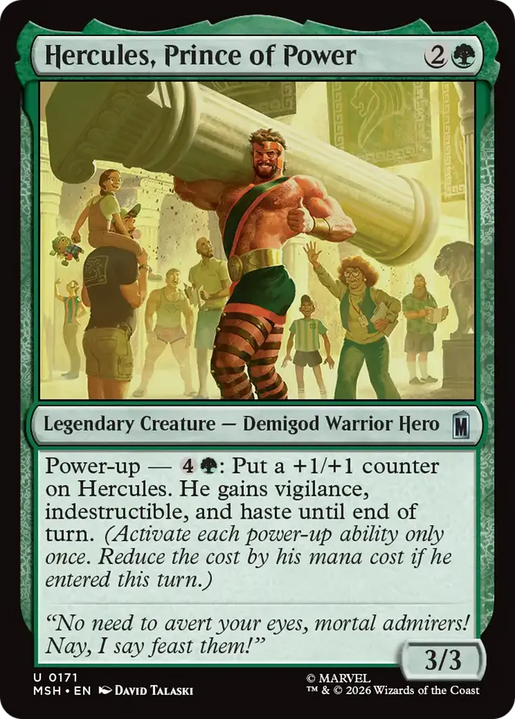 Hercule, prince du pouvoir — Marvel Super Heroes — Magic: The Gathering