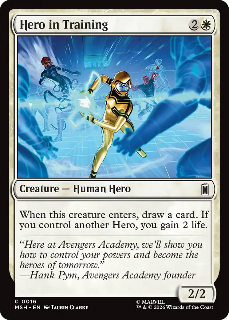 Hero in Training — Marvel Super Heroes — Magic: The Gathering
