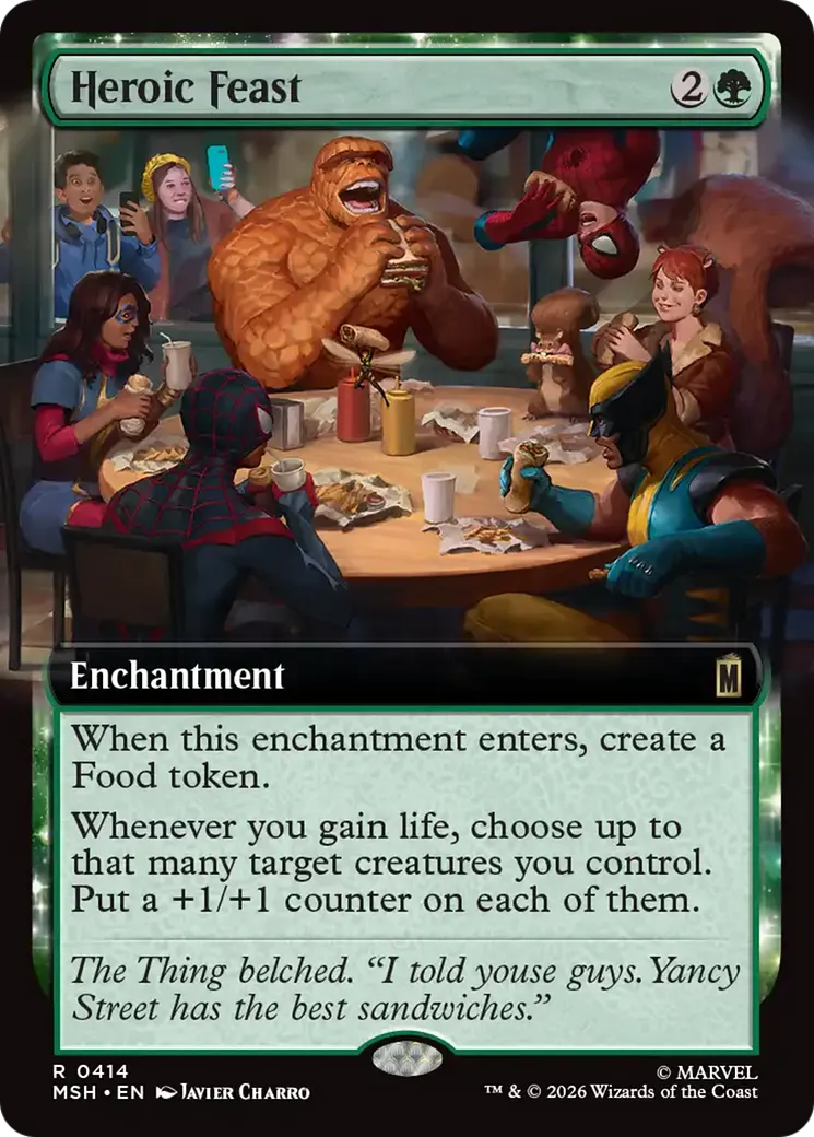 Heroic Feast — Marvel Super Heroes — Magic: The Gathering