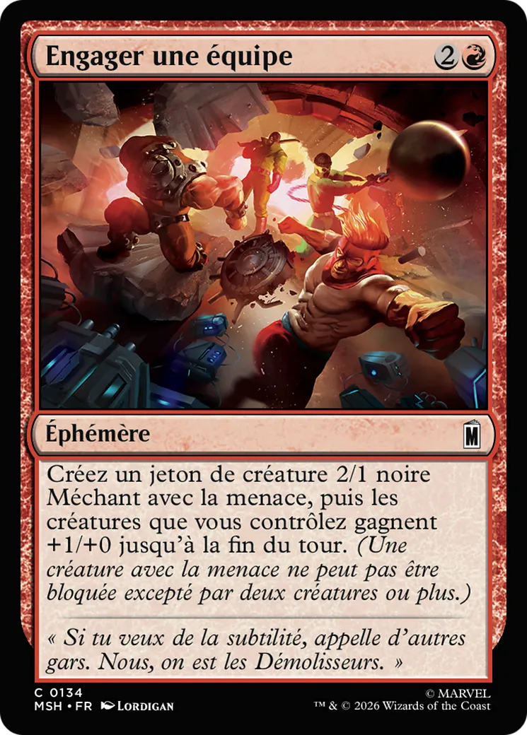 Engager une équipe — Marvel Super Heroes — Magic: The Gathering