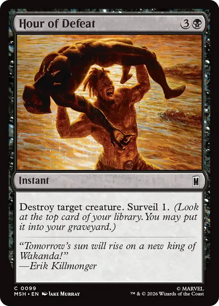 Heure de la défaite — Marvel Super Heroes — Magic: The Gathering
