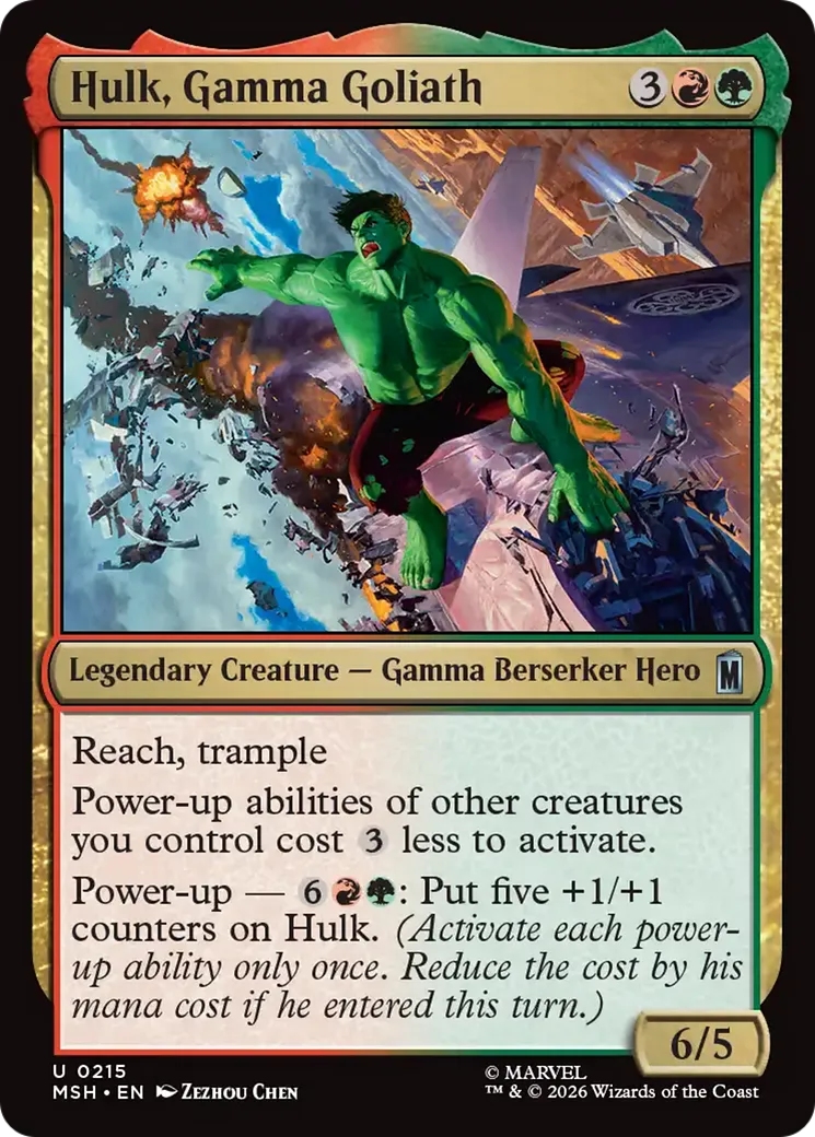 Hulk, goliath gamma — Marvel Super Heroes — Magic: The Gathering
