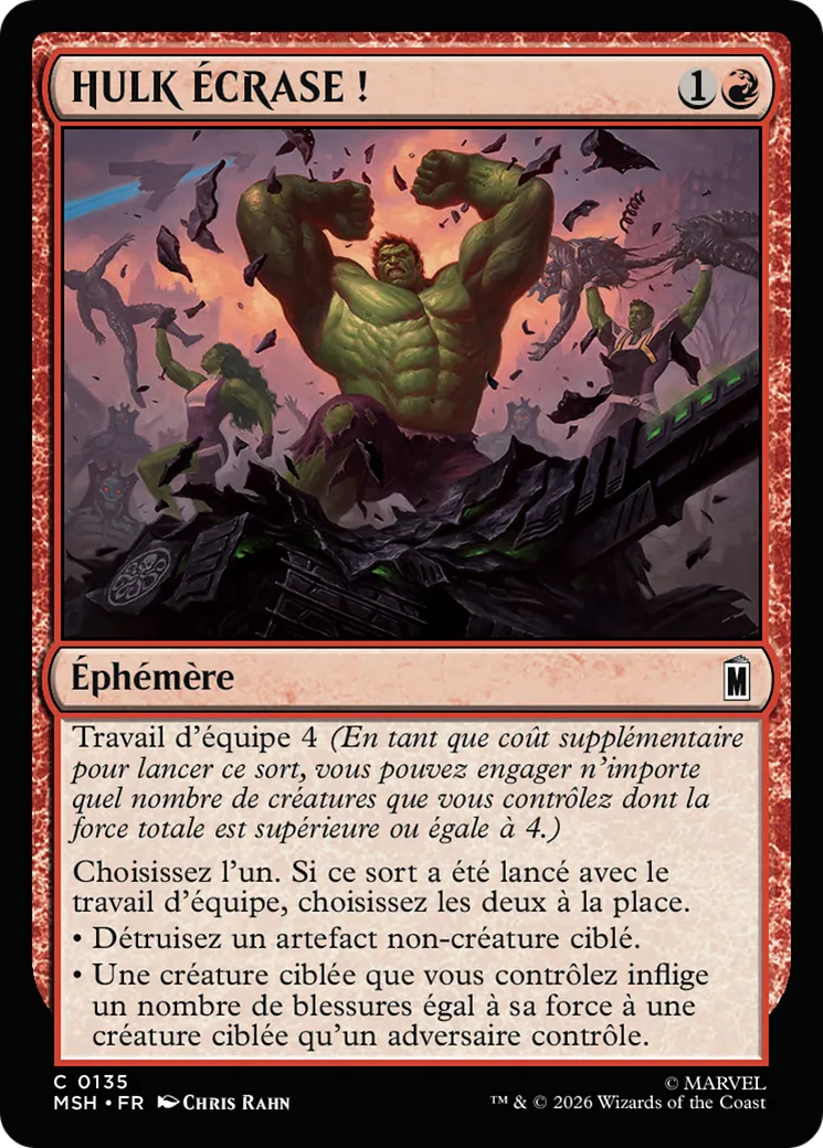 HULK ÉCRASE ! — Marvel Super Heroes — Magic: The Gathering