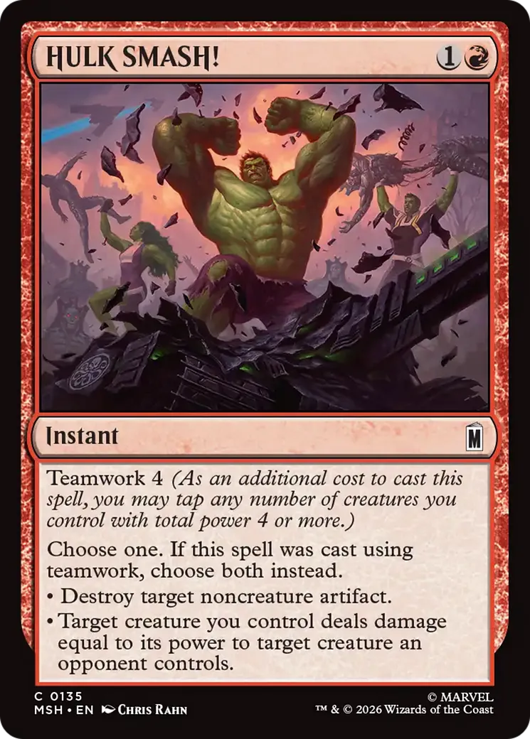 HULK SMASH! from Marvel Super Heroes - Magic: The Gathering