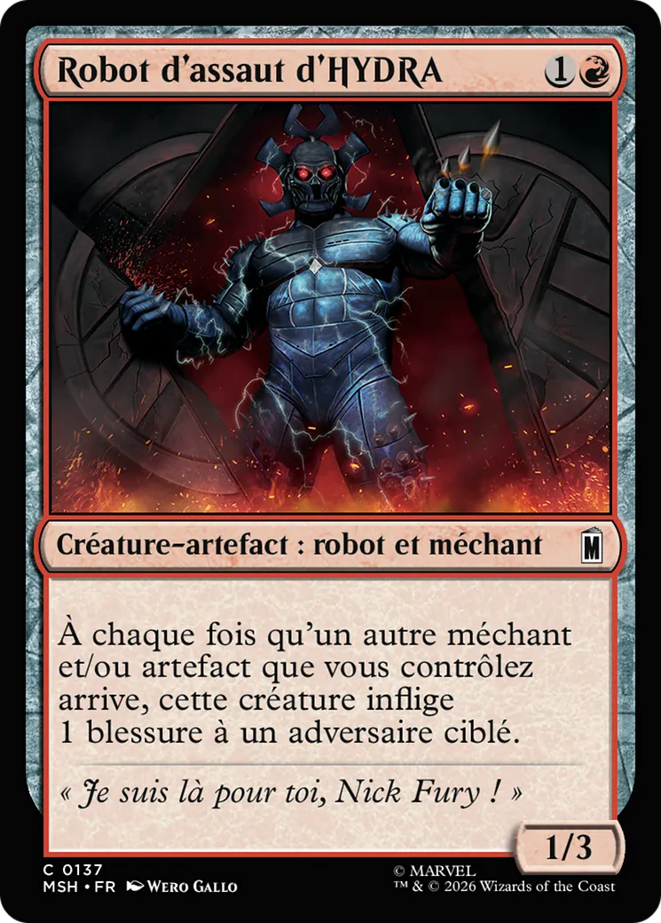 Robot d'assaut d'HYDRA — Marvel Super Heroes — Magic: The Gathering