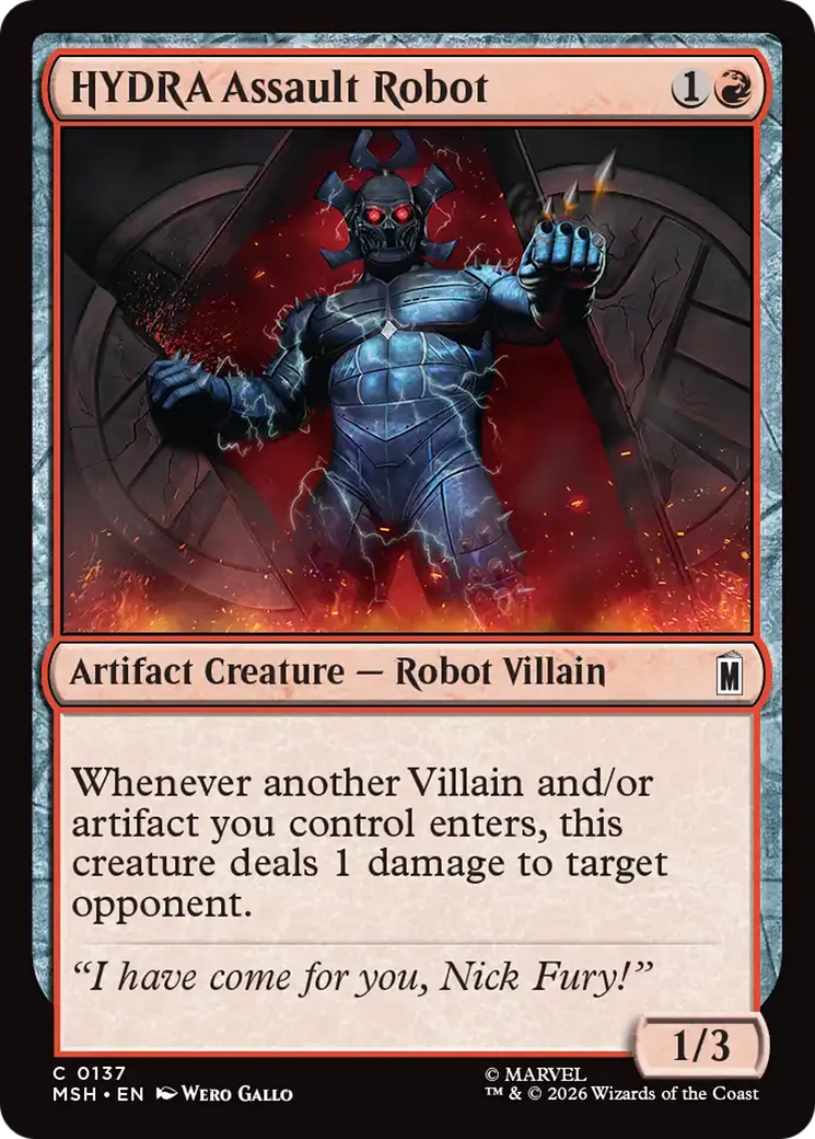 HYDRA Assault Robot — Marvel Super Heroes — Magic: The Gathering