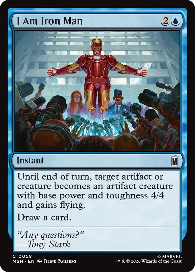 I Am Iron Man — Marvel Super Heroes — Magic: The Gathering