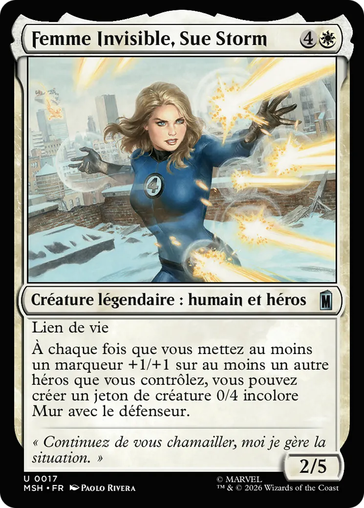 Femme Invisible, Sue Storm — Marvel Super Heroes — Magic: The Gathering